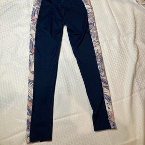 Navy and Marble Athletic Leggings